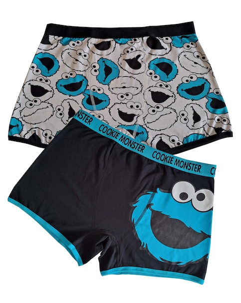 Mens 2pk Cookie Monster Boxers